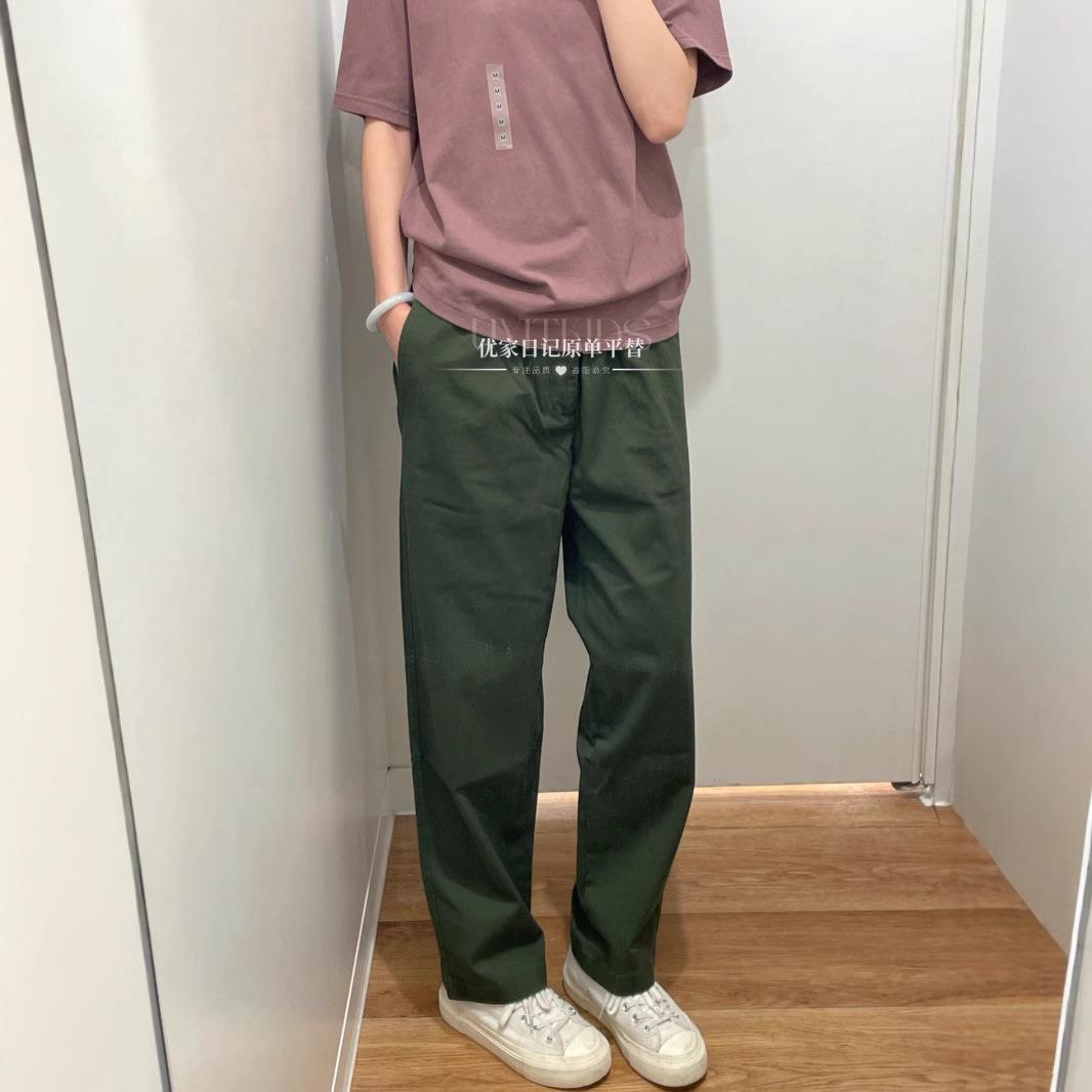 男装弹力棉质舒适九分裤长裤休闲裤直筒裤子25新款479134