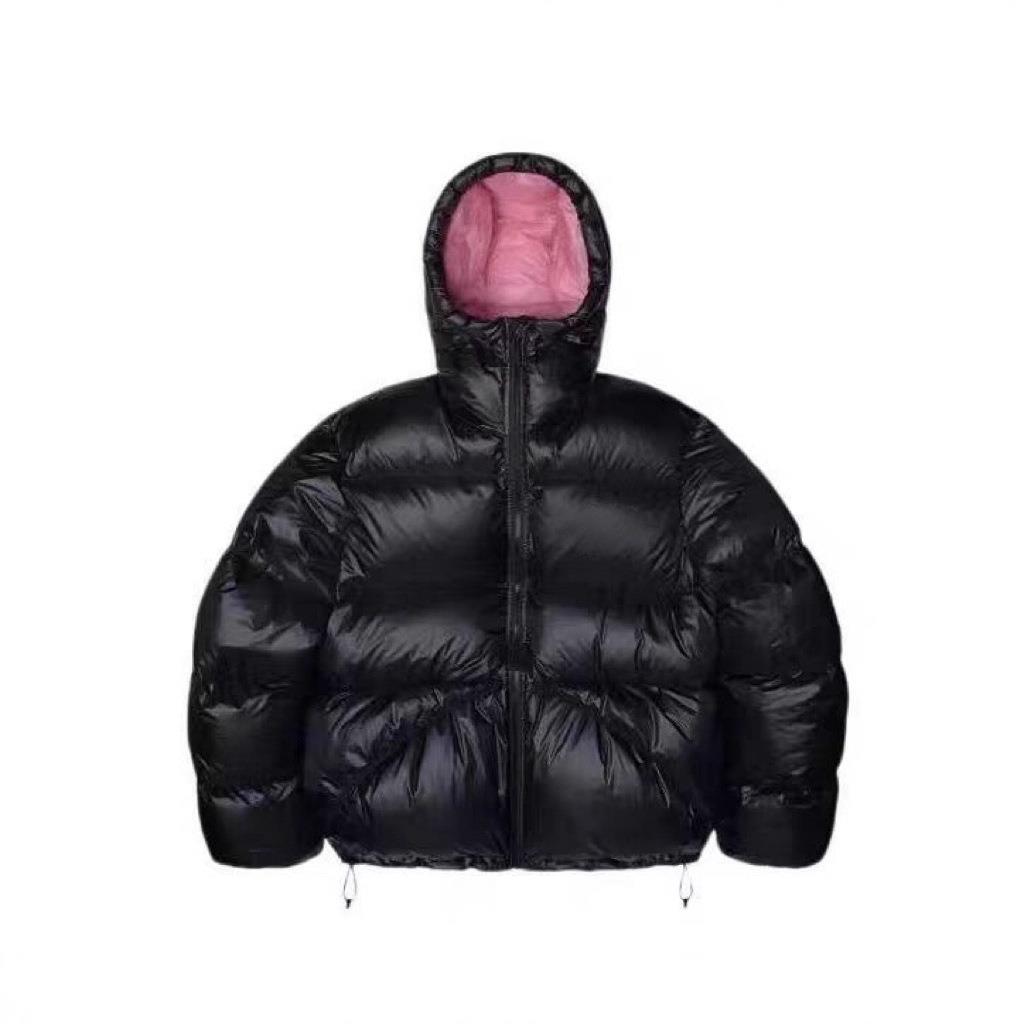 Moloe美式街头冬款户外保暖纯色男女同款保暖棉服连帽面包服