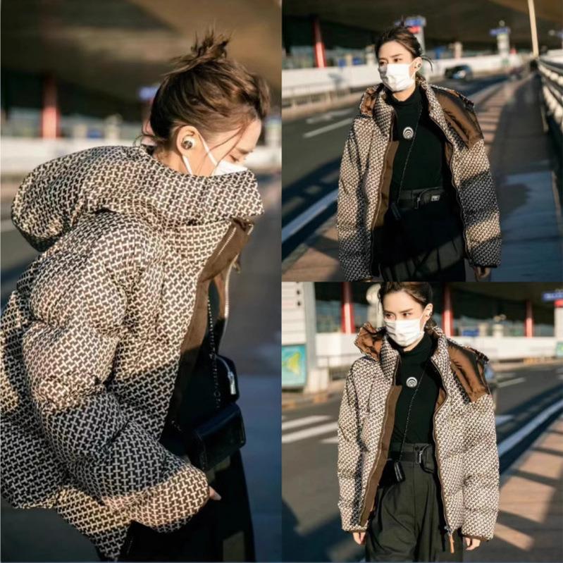 重磅自制牛货~T*B字母印花90白鹅绒可拆卸连帽加厚羽绒服G102312