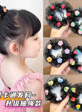 发网女舞蹈考级丸子头盘发神器儿童跳舞隐形网兜发套网罩发圈发饰