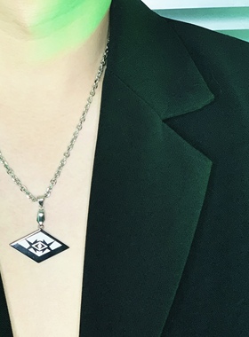 NAZOOM几何之眼情侣钛钢2022新款项链潮流配饰朋克小众个性吊坠