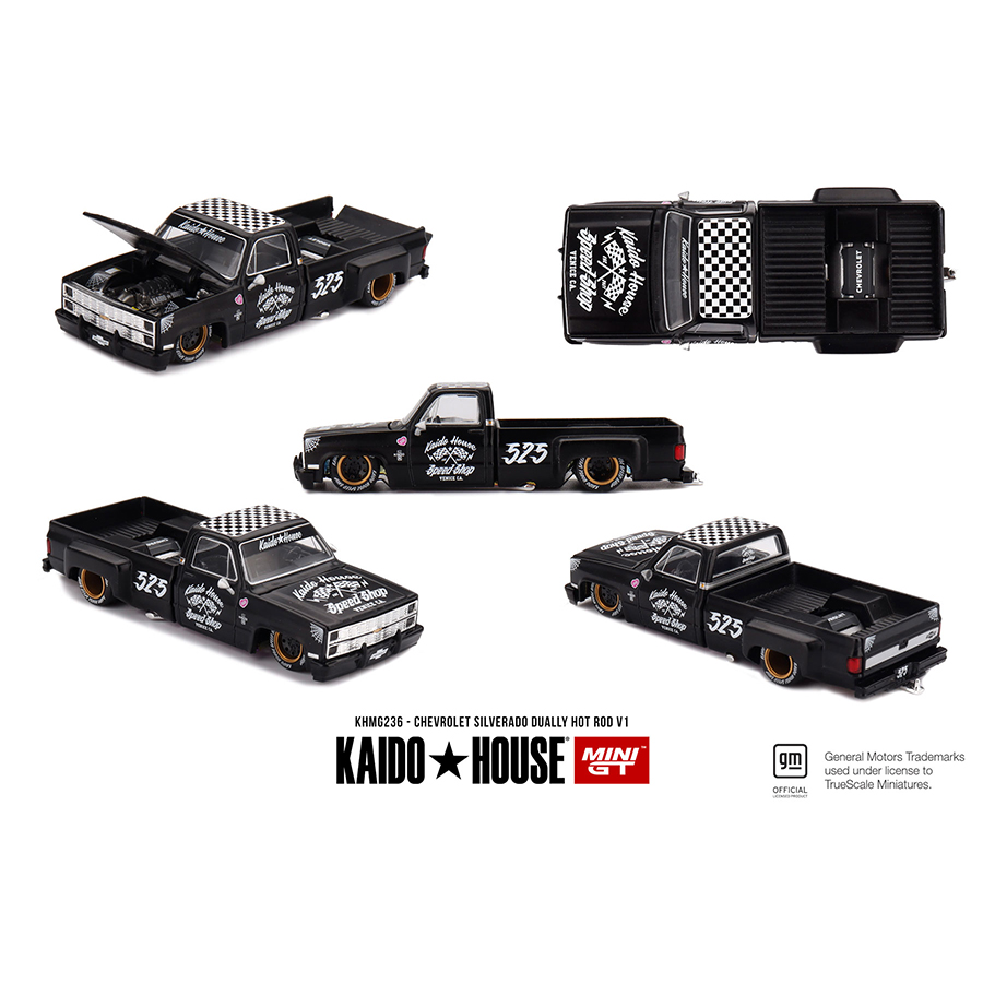 Kaido House  MINIGT 1:64 雪佛兰皮卡黑色合金车模236号