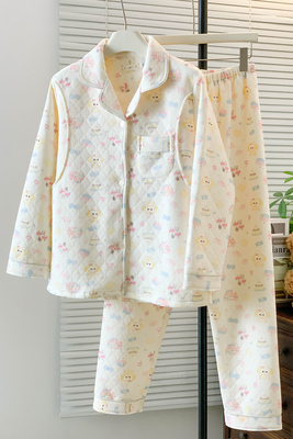 秋冬季加厚空气棉月子服春秋款纯棉产后孕妇睡衣哺乳期2月份3坐月 — 7