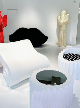 意大利经典复古capitello罗马柱异形休闲椅户外酒店公园别墅北欧