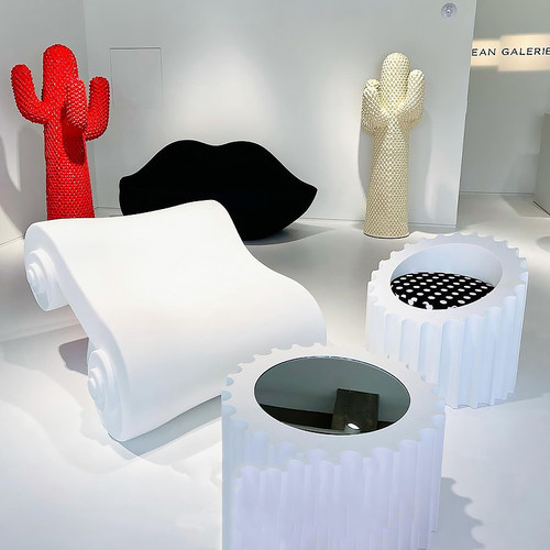 意大利经典复古capitello罗马柱异形休闲椅户外酒店公园别墅北欧