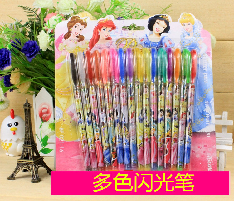 12色荧光笔闪光笔文具组合套装 涂鸦笔儿童画画笔学生礼品批发