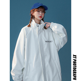 2022中性风休闲宽松潮情侣PU皮衣女夹克女士外套女JK7570P90，女装皮衣，星座226-1