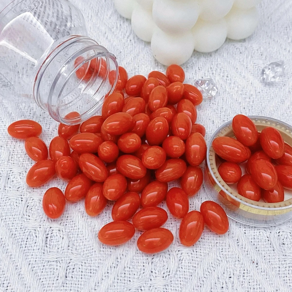 【一瓶80粒】抖音直播排排豆提亮肤色+小碗+刷子刷酶面膜