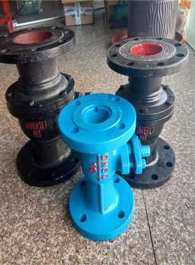 黑色铸铁球阀 Q41F-10 DN25 蒸汽法兰球阀 软密封 国标铸铁球阀