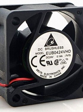 原装台达 EUB0424VHD 24V 0.14A 4CM 4020 2线 变频器 打印机风扇