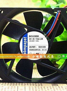 德国PAPST 24V 8025散热风扇TYP 8414HR/NGH/NGM/NH/NHR 8414N/2G
