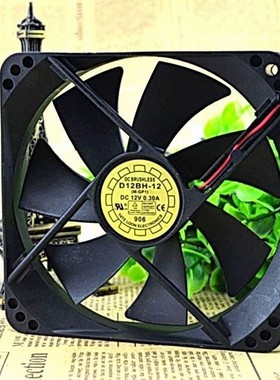 原装YaLn FAN 悦伦 12025 D12BH-12 DC12V 12CM 静音散热风扇风机