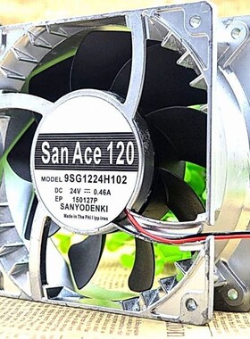 原装 山洋 12038 12CM 9SG1224H102 24V 0.46A 变频器耐高温风扇