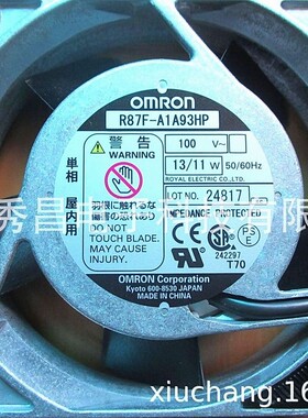 R87F-A1A93HP AC100V 原装日本OMRON欧姆龙 92*92*25铝框交流风扇