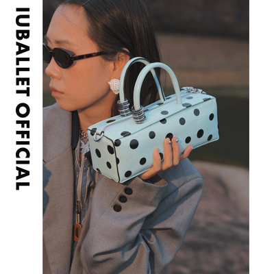 IUBALLET 初简 2026春新品波点保龄球包女手提斜挎包小众高级感