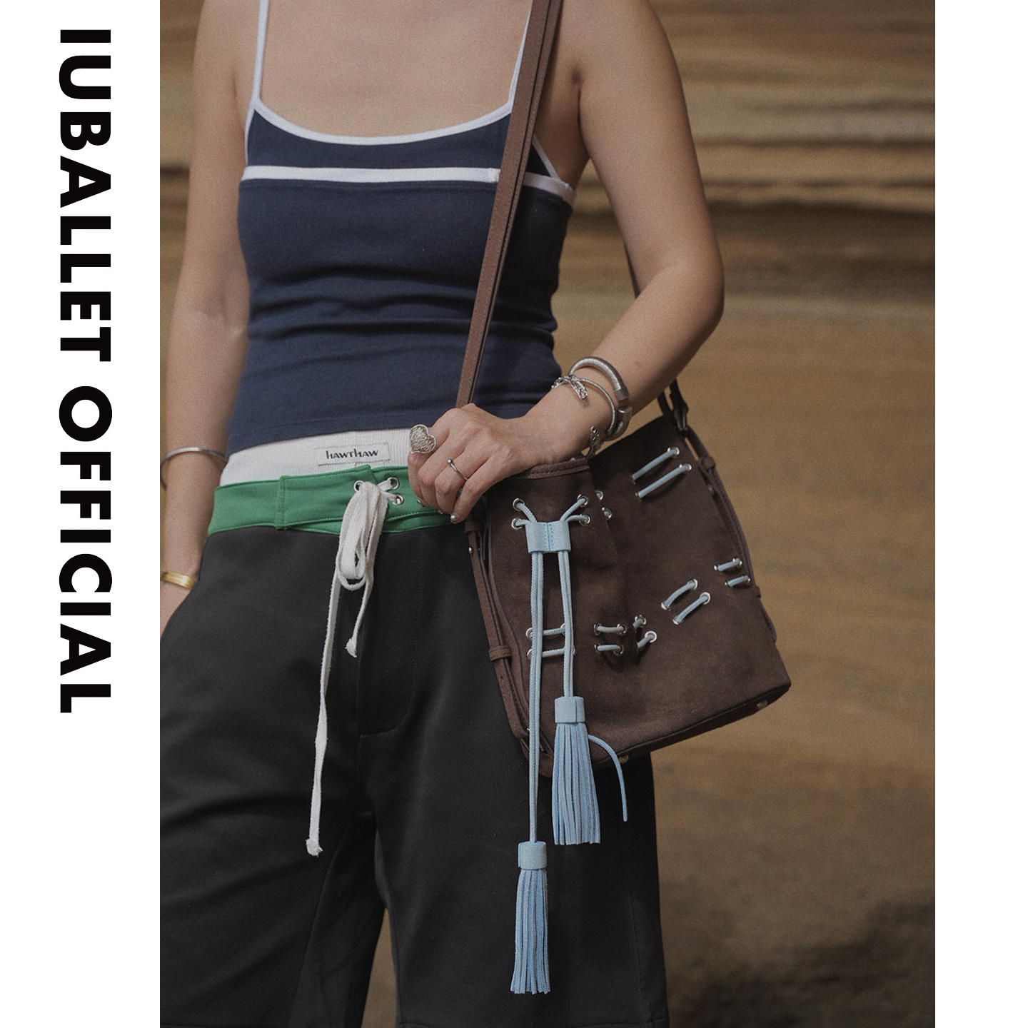 IUBALLET 回南柳 2025冬新品小众设计流苏单肩包高级感双肩斜挎包