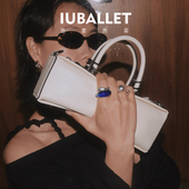 2025新品 IUBALLET 初简 小众设计法棍手提包头层牛皮单肩斜挎小包