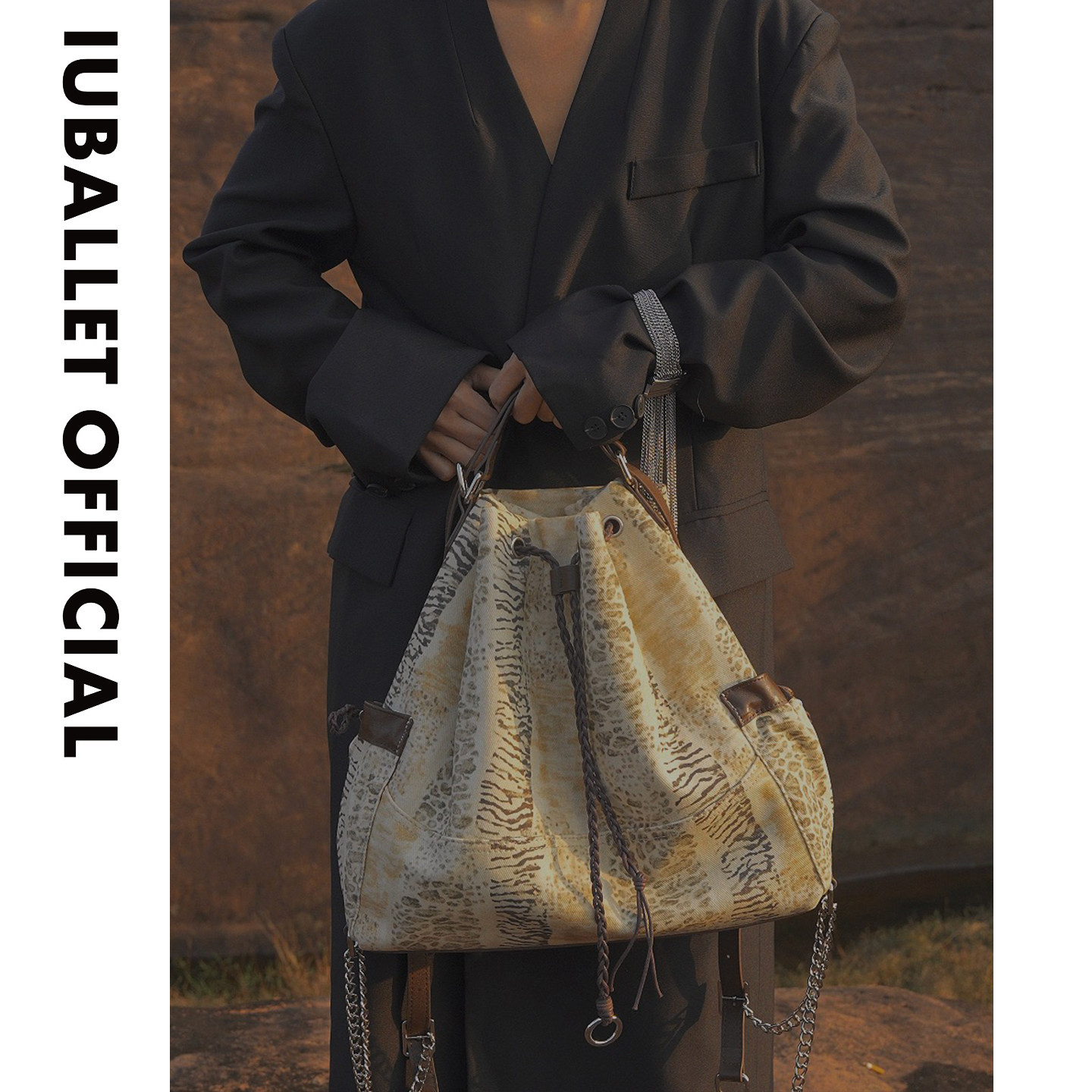 IUBALLET 奇妙口袋2026新品托特包女复古流浪包大容量单肩水桶包,箱包皮具/热销女包/男包,托特包,淘宝优惠券,粉丝福利购,淘宝优惠卷