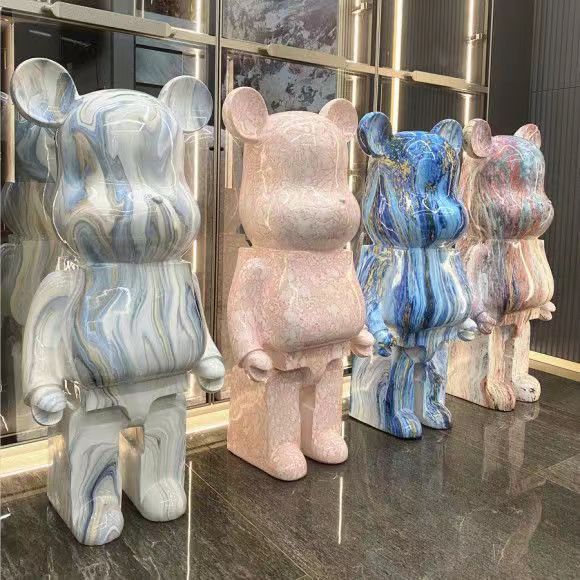 网红卡通创意暴力熊存钱罐家居客厅装饰品电视柜门厅大号落地摆件