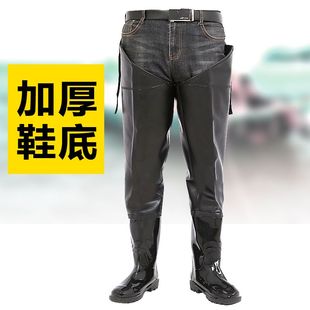 雨靴雨鞋 防水靴加長涉水鞋 底超高筒男士 防滑釣魚鞋 下水褲 加厚鞋