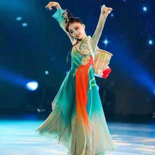 采菊东篱下古典舞演出服女飘逸中国风汉唐独舞大摆裙艺考舞蹈服装