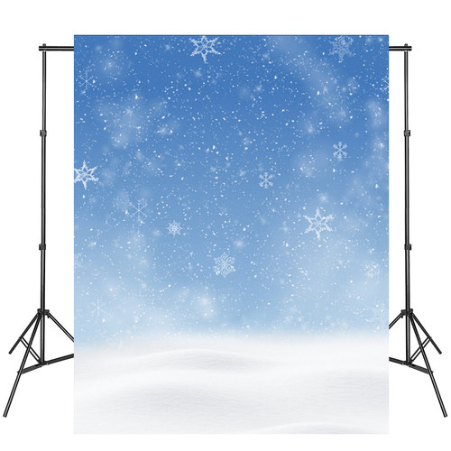 新款冬季雪花儿童摄影室内影楼