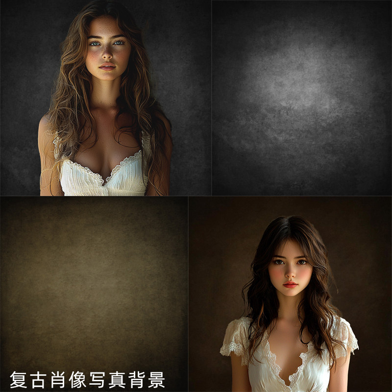 复古斑驳肌理高级感写真布挂布