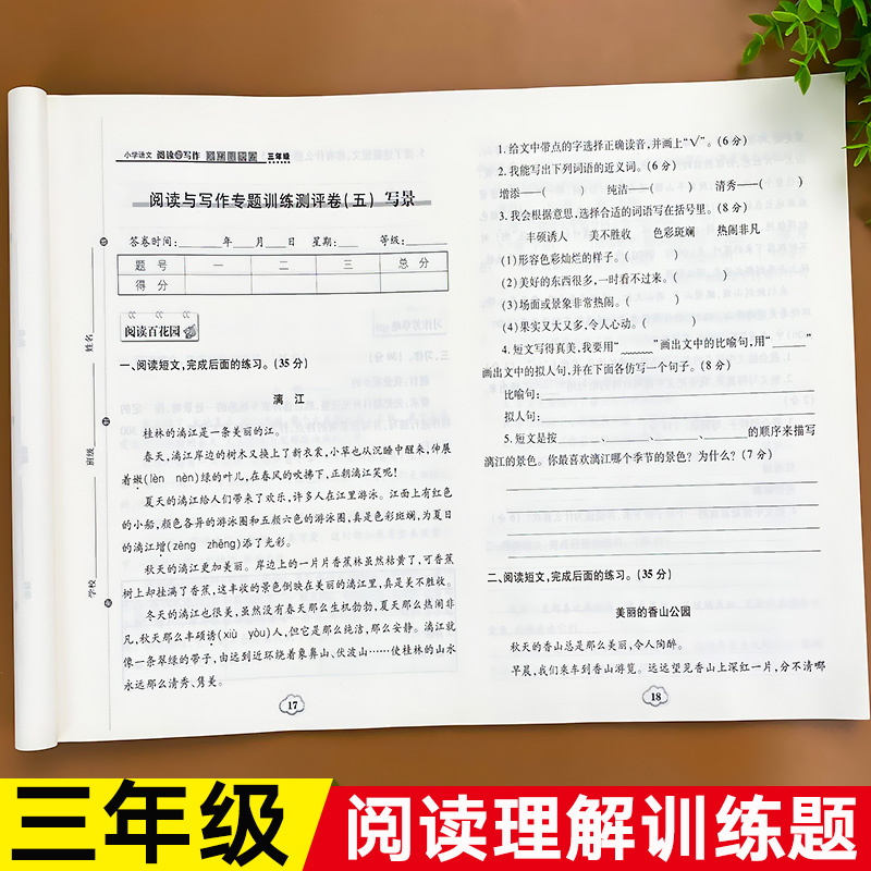 三年级阅读理解训练人教版每日