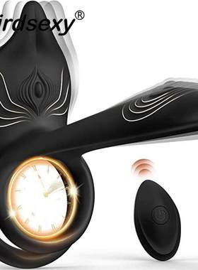 Couple Vibrator with Dual Motor Cockring Wireless Remote Coc