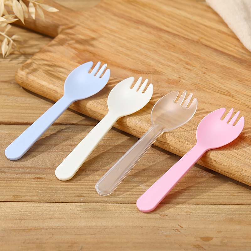 蛋糕叉勺塑料甜品勺独立包装