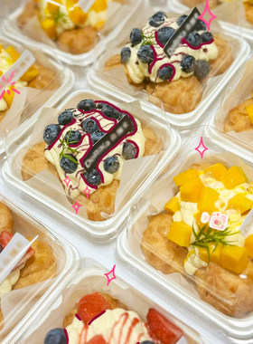 小4寸水果蛋糕甜品西点包装盒