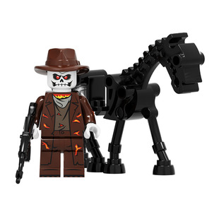 兼容乐高恶灵骑士积木人仔灵魂战车摩托车拼装积木益智玩具