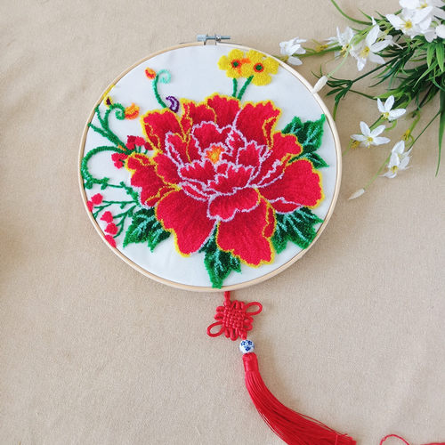 戳戳绣材料包戳戳乐手工刺绣