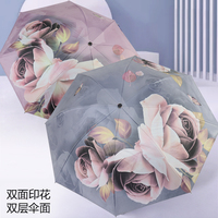 雙層復(fù)古黑膠傘超強(qiáng)防雨雙面印花