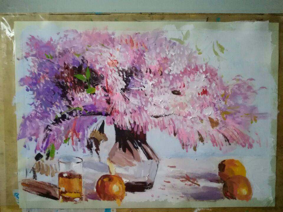 水粉静物画现货姿源宏村太行山色彩水粉画代画素描水粉静物代画