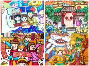 手抄报代画素材科幻画儿童画防溺水禁毒反邪教和平海报书签代做