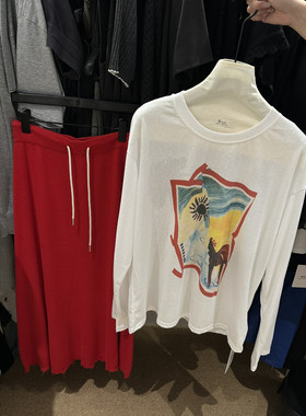 2026年春季新款韩版设计感卡通印花宽松薄款长袖T恤女防晒上衣潮