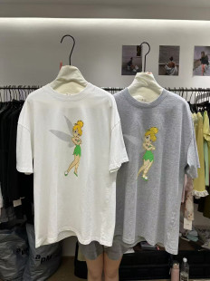 T恤女宽松显瘦打底衫 2026年夏季 设计感卡通印花长袖 韩版 上衣 新款