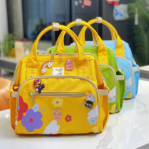 6色升级版小花系列三用妈咪包