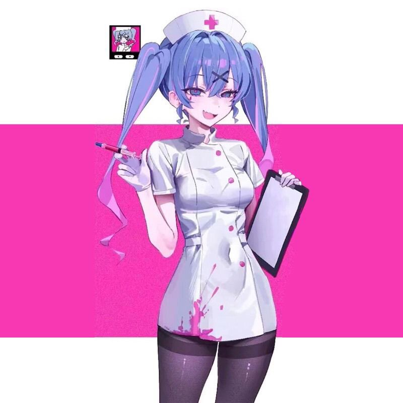 漫漫MANMIAO 初音cos服套装 兔子洞护士装 cosplay服装 miku 可爱