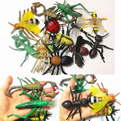 仿真软胶模型蜜蜂蝎子螳螂昆虫