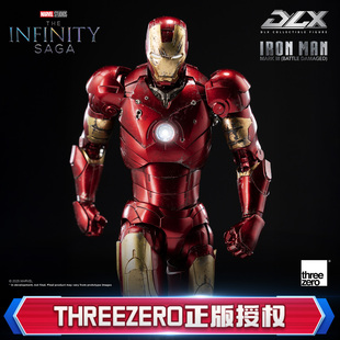 预定threezero漫威钢铁侠Mark3 DLX可动模型 马克3战损版