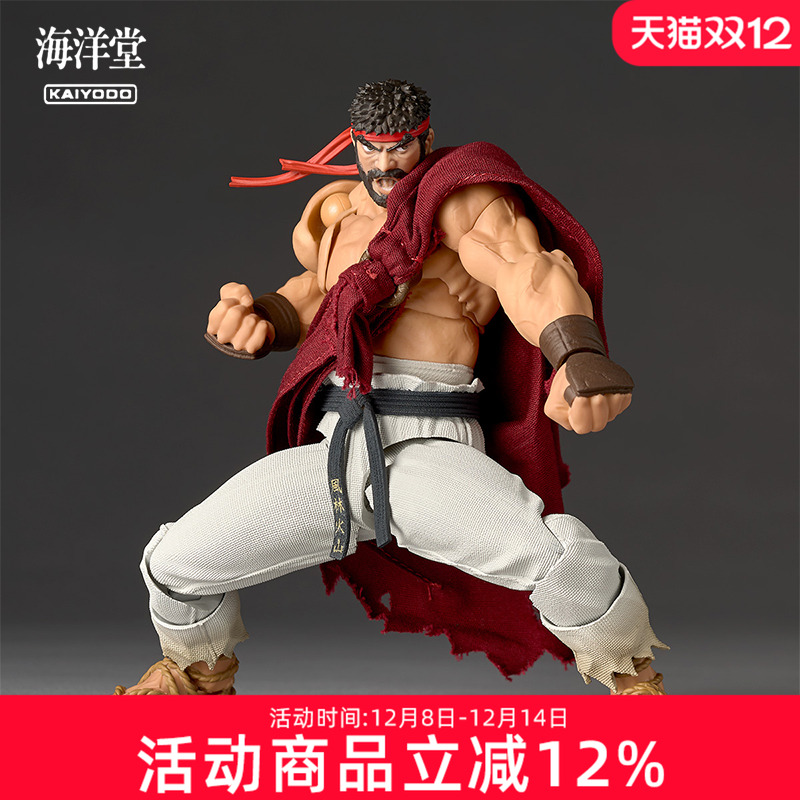 【预定】海洋堂 转轮科技 惊奇山口 街头霸王 隆 可动手办模型