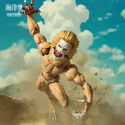 海洋堂 转轮科技 惊奇山口 进击的巨人 颚之巨人可动手办