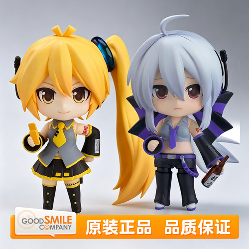 预定 GSC VOCALOID 粘土人 亚北音留 弱音白 周边 Q版可动手办