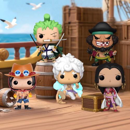 Funko pop 海贼王 航海王 索隆 五档路飞 罗 库赞 艾斯 周边手办