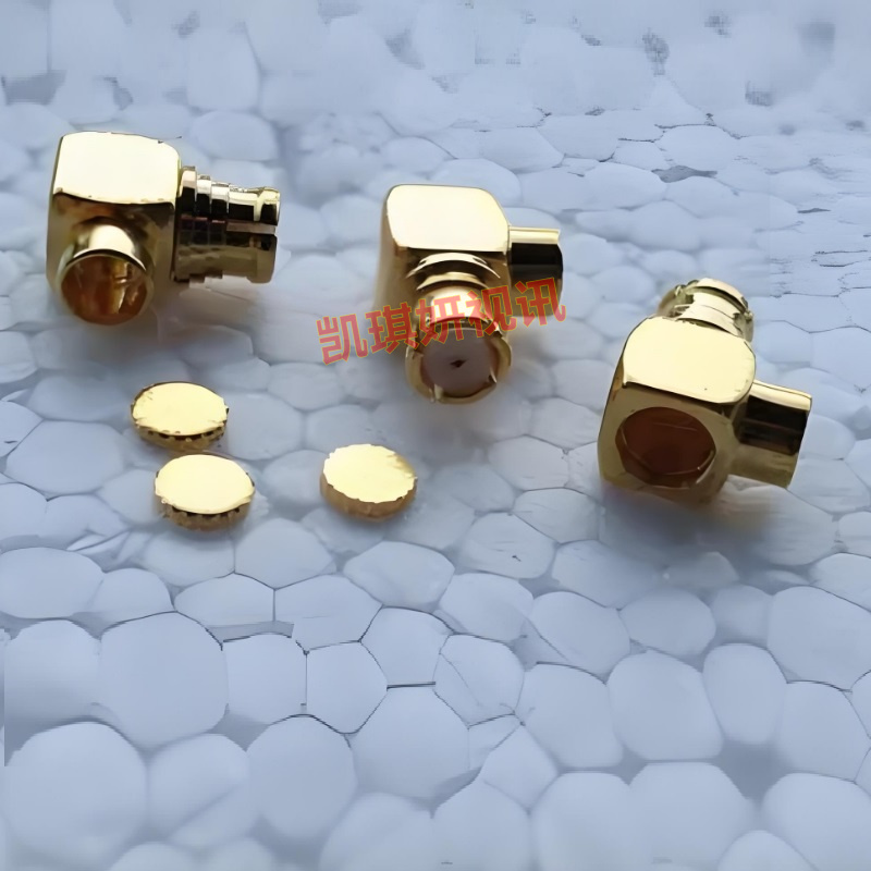 射频同轴兼容进口SMP-KWB2连接器SMP弯母SFT50-2半柔半钢接头