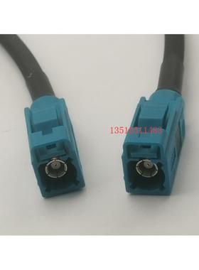 FAKRA万用Z母转母工业级RG223射频车载线 绿色万用法卡SMB-KK跳线