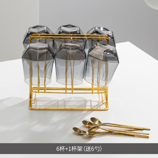 北欧水具套装家用轻奢玻璃水杯客厅耐热高温茶杯果汁壶凉水冷水壶