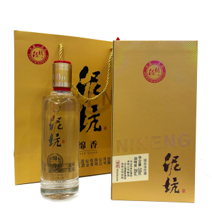 河北泥坑绵香浓香型白酒五粮酿固态法38度500ml优级酒盒装礼品袋